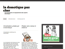 Tablet Screenshot of domotique-pas-cher.net